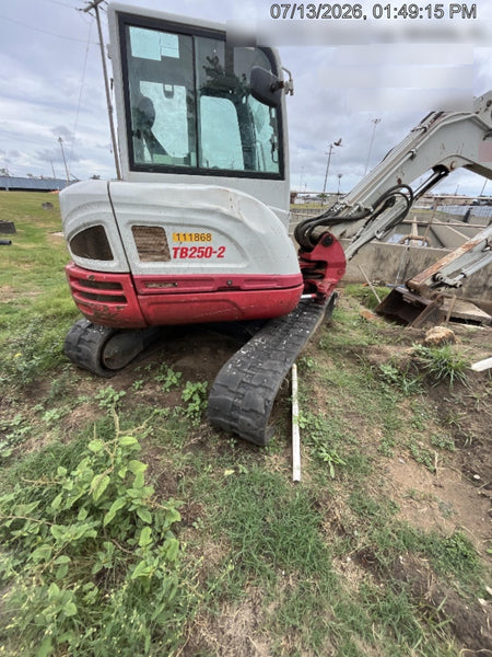 2020 Takeuchi TB250-2C Cab/Heat/Air, Rubber Tracks, Manual TAG QC