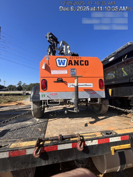 2024 Wanco WLTT-4MM4K Diesel, Deep Sea Controller, Shore Power Plug, Auto Start, (4) 350W LED Floodlights, 4kW Generator, 60 Gal Fuel Tank, 2" Ball, T3