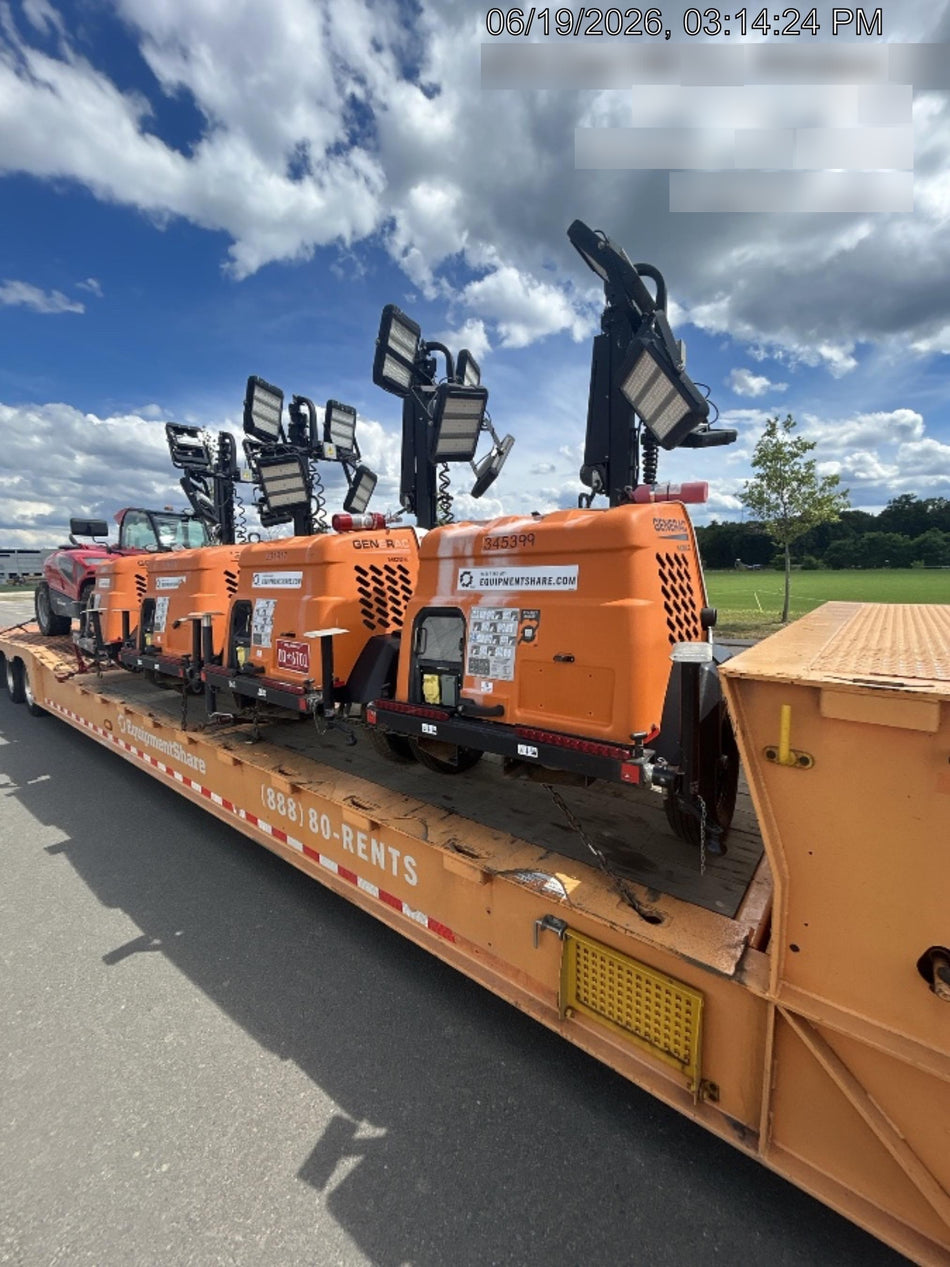 2023 Generac MLT2 Diesel, Flex Switch 120V Input, Powerzone Controller, 
(4) 320W LED Lights, 4kW Generator, 39.9 Gal Fuel Tank, 2" Ball, T3