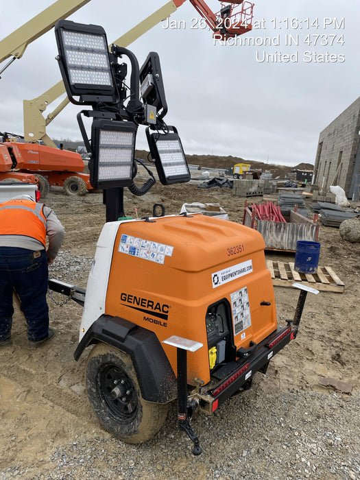 2023 Generac MLT2 Diesel, Flex Switch 120V Input, Powerzone Controller, 
(4) 320W LED Lights, 4kW Generator, 39.9 Gal Fuel Tank, 2" Ball, T3