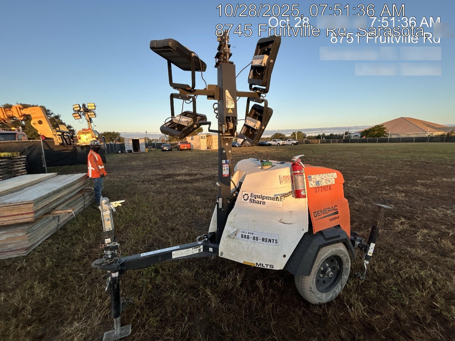 2023 Generac MLT2 Diesel, Flex Switch 120V Input, Powerzone Controller, 
(4) 320W LED Lights, 4kW Generator, 39.9 Gal Fuel Tank, 2" Ball, T3