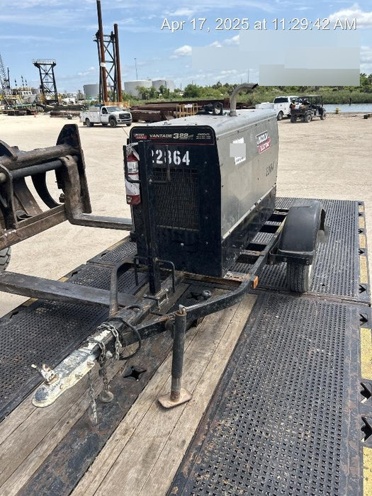 2019 Lincoln Electric Vantage 322 Lincoln Vantage 322 Welder w/Trailer, Light Kit, Cable Rack