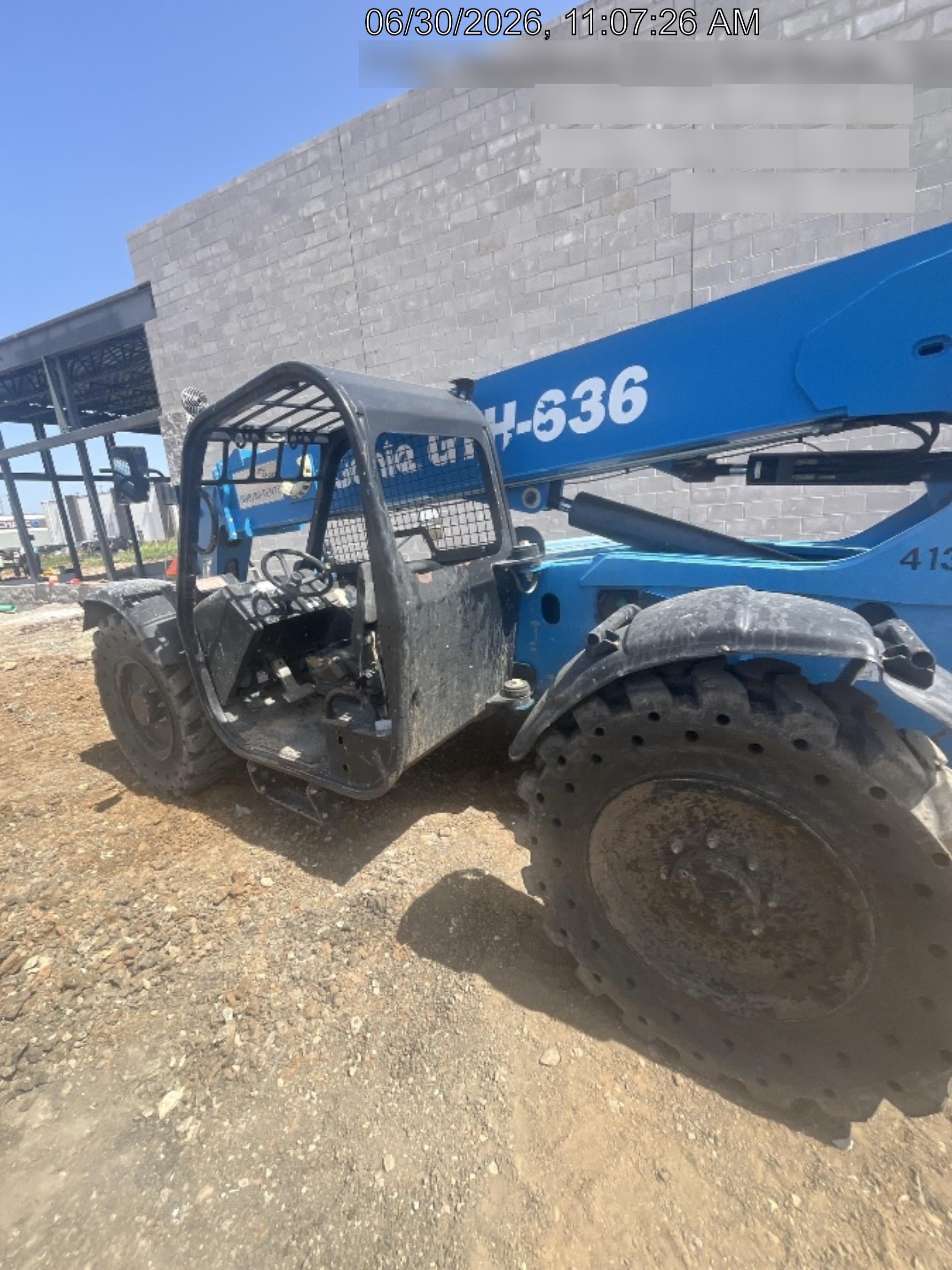 2017 Genie GTH-636 Genie GTH636 Telehandler, 48" Carriage, Solid Tires
