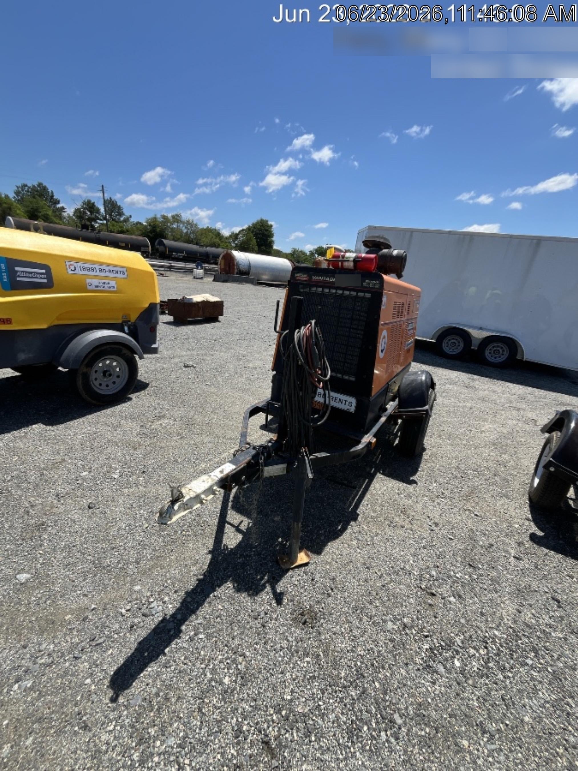 2021 Lincoln Electric Vantage 549X Ready Pak 3, ORANGE (includes trailer, cable rack, fender light kit)
