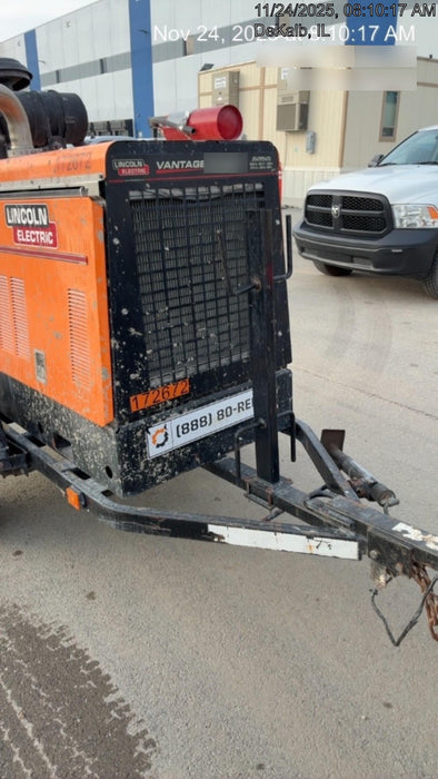 2021 Lincoln Electric Vantage 549X Ready Pak 3, ORANGE (includes trailer, cable rack, fender light kit)