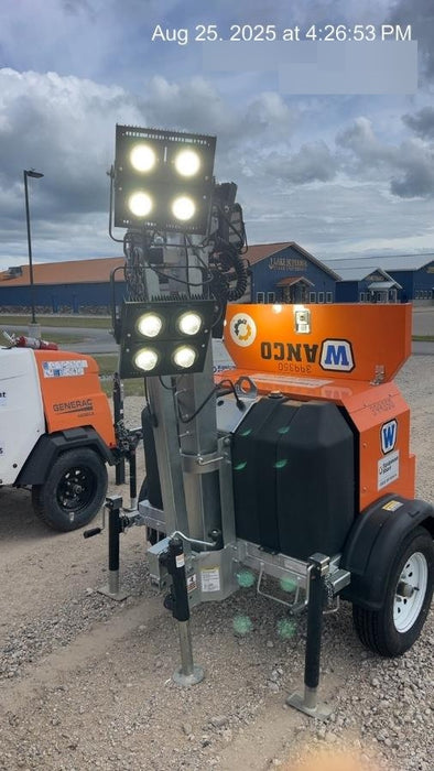 2024 Wanco WLTT-4MM4K Diesel, Deep Sea Controller, Shore Power Plug, Auto Start, (4) 350W LED Floodlights, 4kW Generator, 60 Gal Fuel Tank, 2" Ball, T3