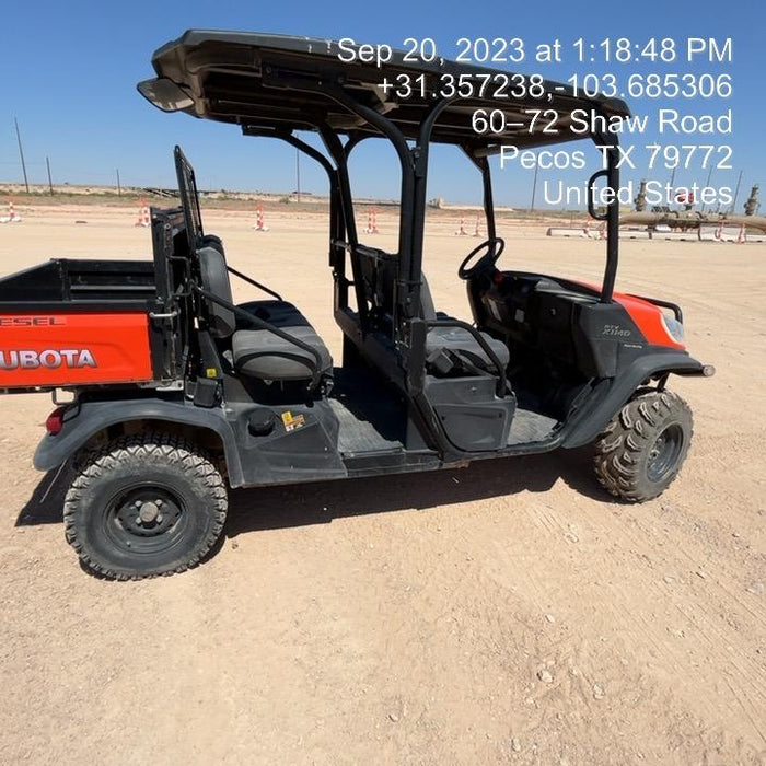 2020 Kubota RTV-X1140W-H Canopy, 4-Seater, Diesel, Windshield Acrylic Clear, LED Strobe, Backup Alarm