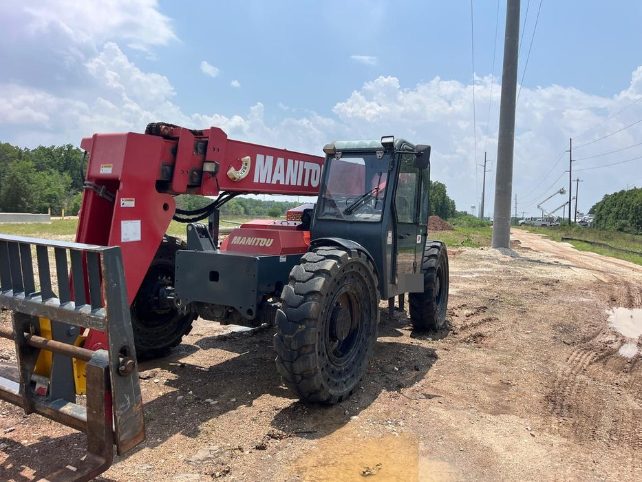2018 Manitou 12042 Manitou MTA 12042 w/Cab/Heat/AC, Work Lights/Strobe, Aux Hyd, Solid Tires, Lift Hook, 66" Carriage, 72" Forks
