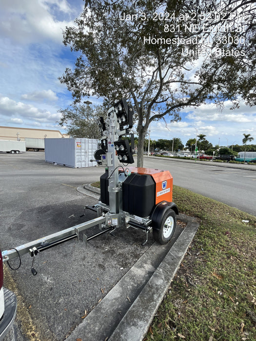 2023 Wanco WLTT-4MM4K Diesel, Deep Sea Controller, Shore Power Plug, Auto Start, (4) 350W LED Floodlights, 4kW Generator, 60 Gal Fuel Tank, 2" Ball, T3