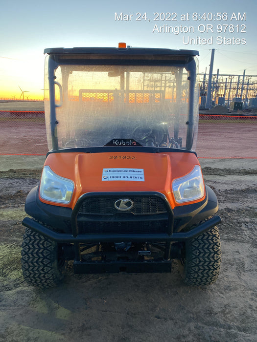 2022 Kubota RTV-X1140W-H Plastic Canopy, Windshield Acrylic Clear, LED Strobe Light, Wire Harness Kit, Back up Alarm