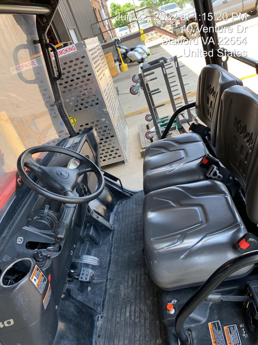 2020 Kubota RTV-X1140W-H Plastic Canopy, Windshield Acrylic Clear, LED Strobe Light, Wire Harness Kit, Back up Alarm