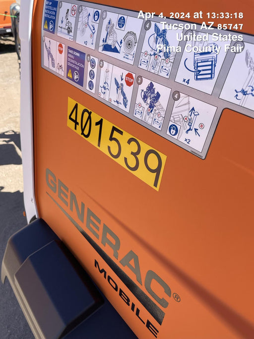 2024 Generac MLT2 Diesel, Flex Switch 120V Input, Powerzone Controller, 
(4) 320W LED Lights, 4kW Generator, 39.9 Gal Fuel Tank, 2" Ball, T3