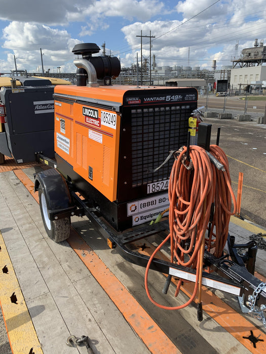 2021 Lincoln Electric Vantage 549X Ready Pak 3, ORANGE (includes trailer, cable rack, fender light kit)