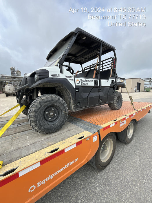 2022 Kawasaki Mule PRO-DXT Standard Options, Backup Alarm, Beacon, Plastic Hard Top, Poly Windshield, Horn Kit