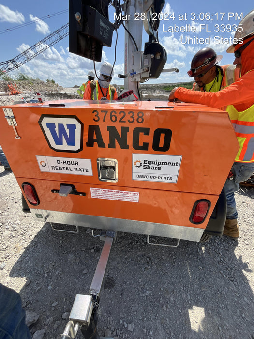 2023 Wanco WLTT-4MM4K Diesel, Deep Sea Controller, Shore Power Plug, Auto Start, (4) 350W LED Floodlights, 4kW Generator, 60 Gal Fuel Tank, 2" Ball, T3