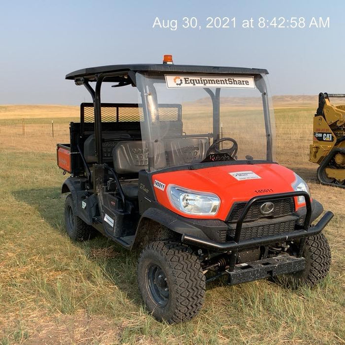 2021 Kubota RTV-X1140W-H Plastic Canopy, Windshield Acrylic Clear, LED Strobe Light, Wire Harness Kit, Back up Alarm