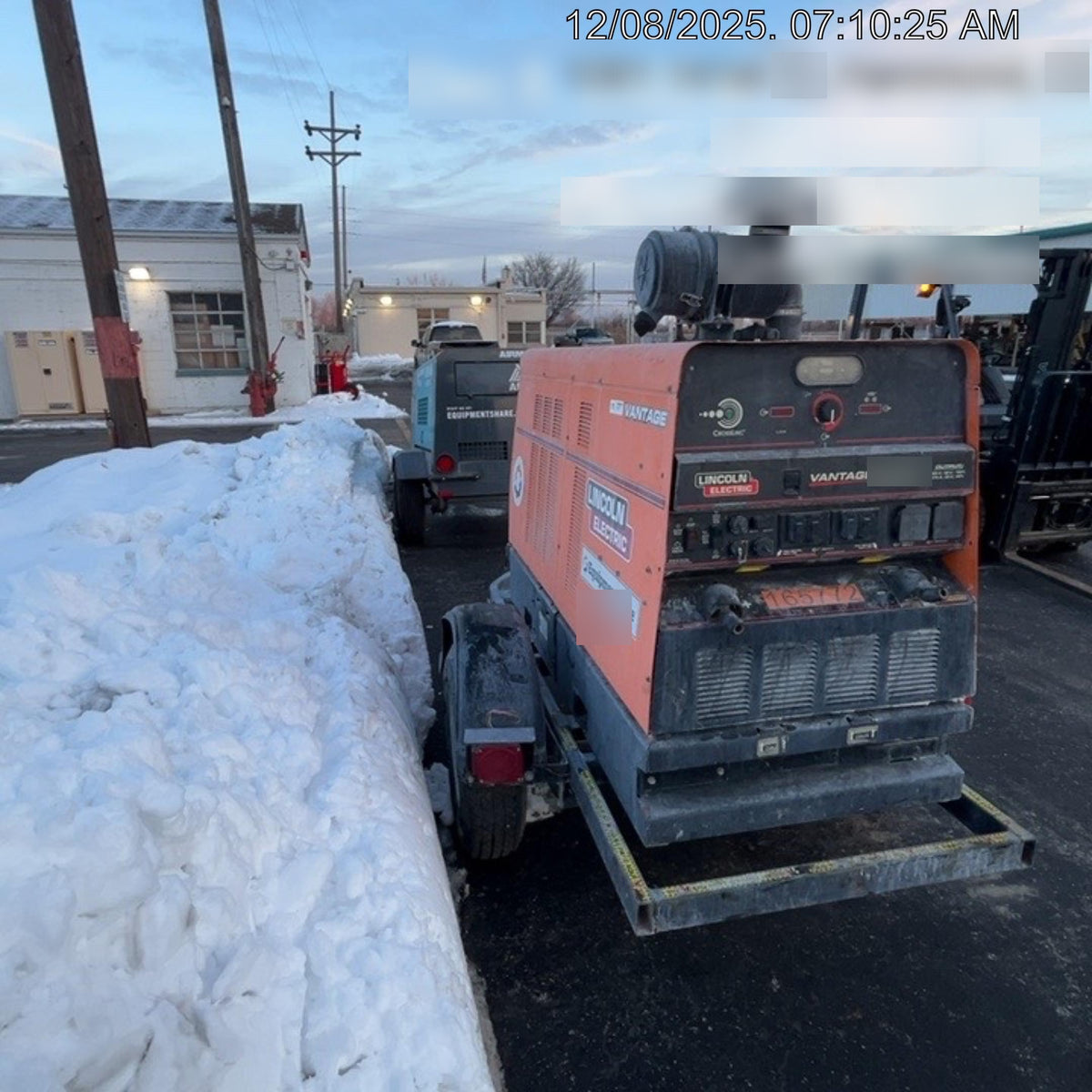 2021 Lincoln Electric Vantage 549X Ready Pak 3, ORANGE (includes trailer, cable rack, fender light kit)