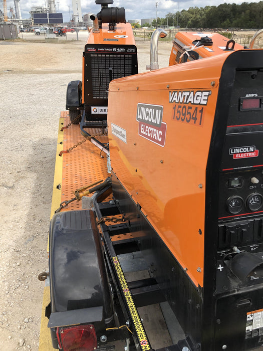 2021 Lincoln Electric Vantage 322 Vantage 322 Ready Pak 3 w/ Decals, ORANGE (includes trailer, cable rack, fender light kit) NO Telematics