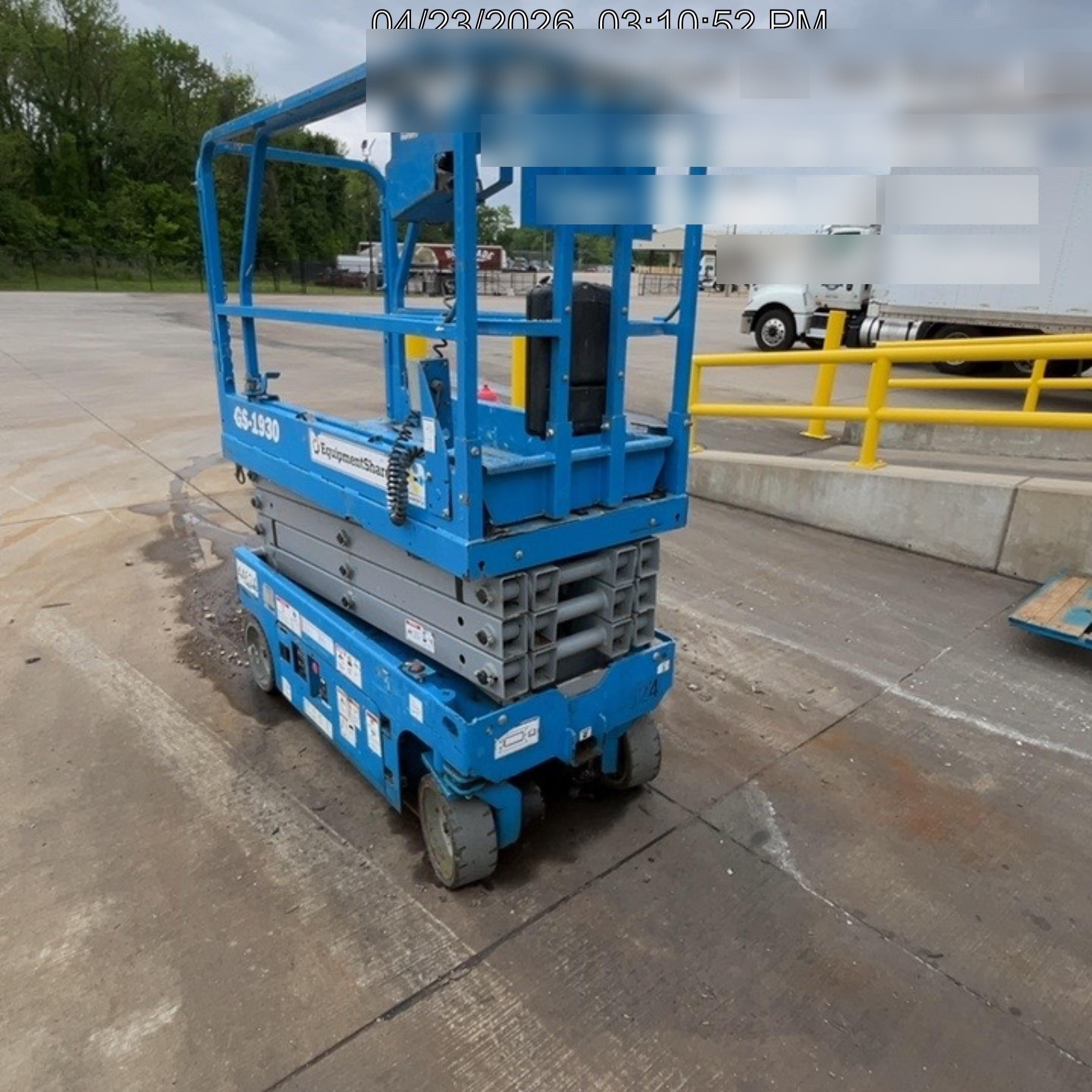 2019 Genie GS-1930 Fixed rails with chain Entry