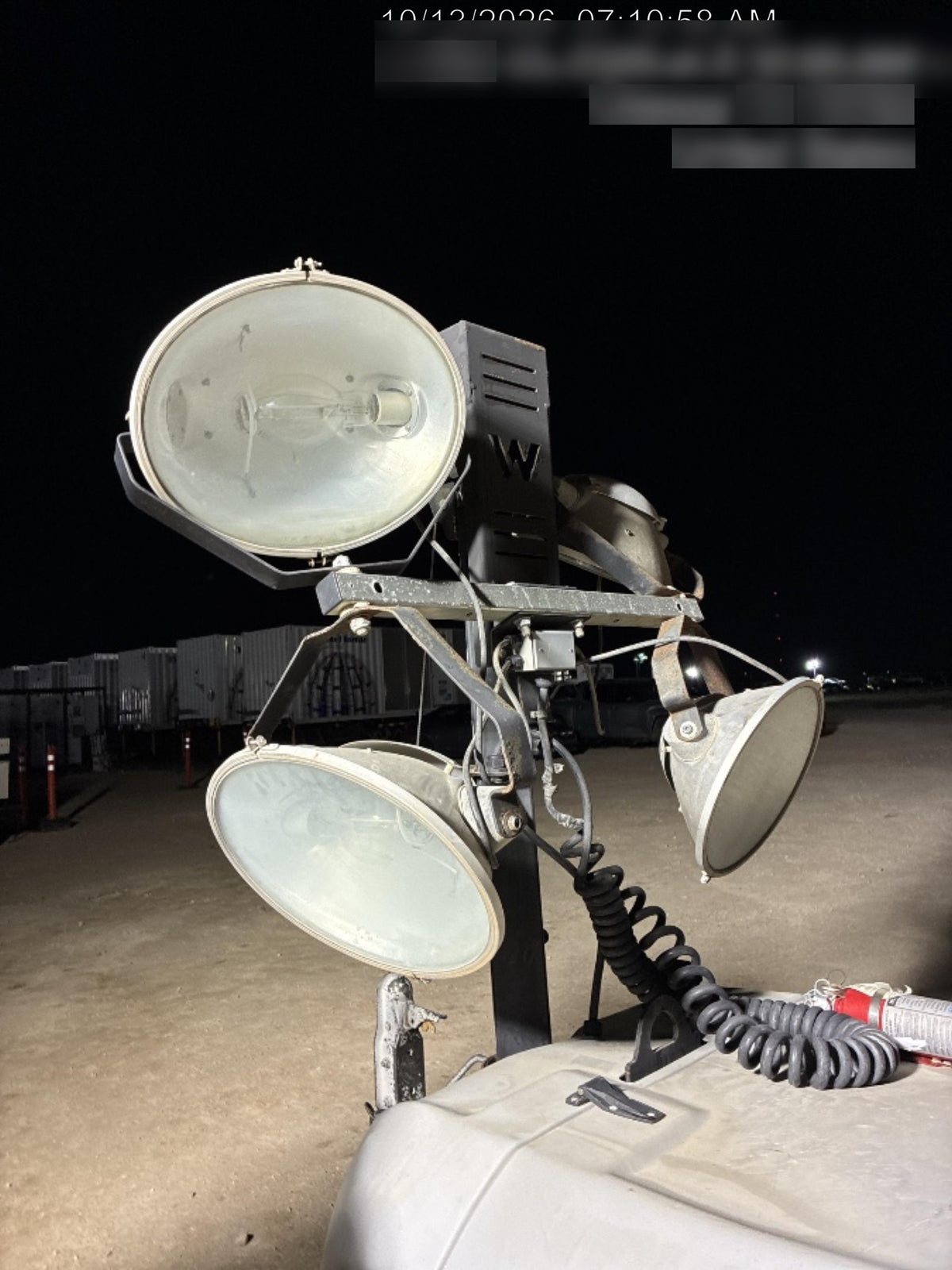 2018 Wacker Neuson LTV6L-MH LTV6L Mobile Light Tower w/Fuel Level Sensor Installed