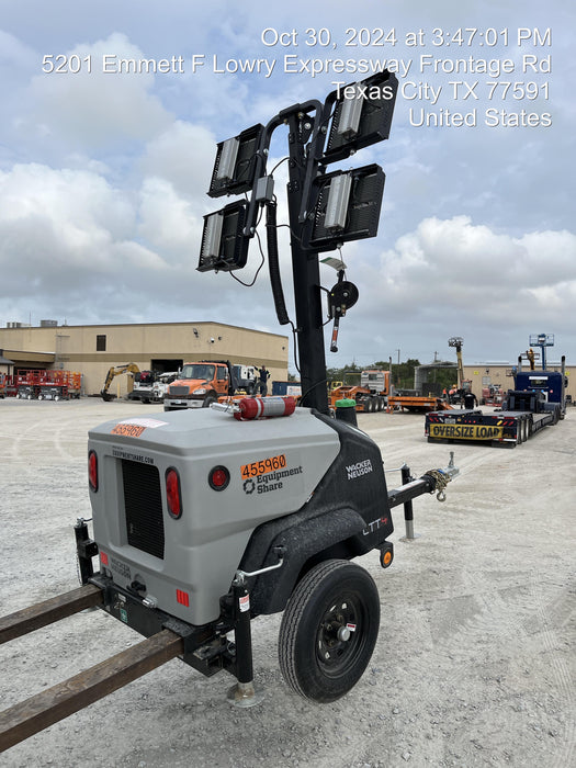 2024 Wacker Neuson LTT4 Diesel, Kohler KDW702, Deep Sea Controller, Auto Start, LED 320W, Bypass Outlet, T3