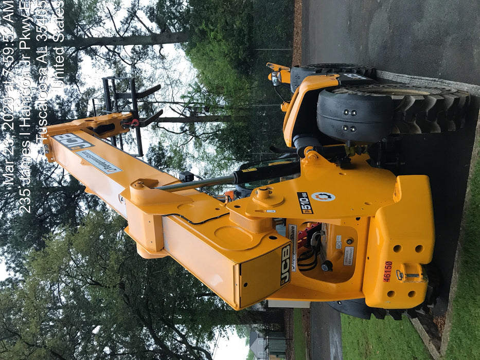 2019 JCB 510-56 Canopy, 74 HP, Solid Tires, STD Worklight, Beacon, Aux Hydraulics, Lifting Eye, Back up Alarm w/66" Carriage/60" Forks