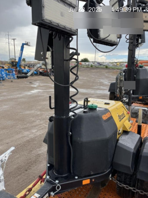 2022 Allmand NLV3GR (4) LED Light Fixture 350W, 23' Vertical Mast, 3kW Prime, Towable, ES Decals, T3