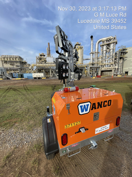 2023 Wanco WLTT-4MM4K Diesel, Deep Sea Controller, Shore Power Plug, Auto Start, (4) 350W LED Floodlights, 4kW Generator, 60 Gal Fuel Tank, 2" Ball, T3