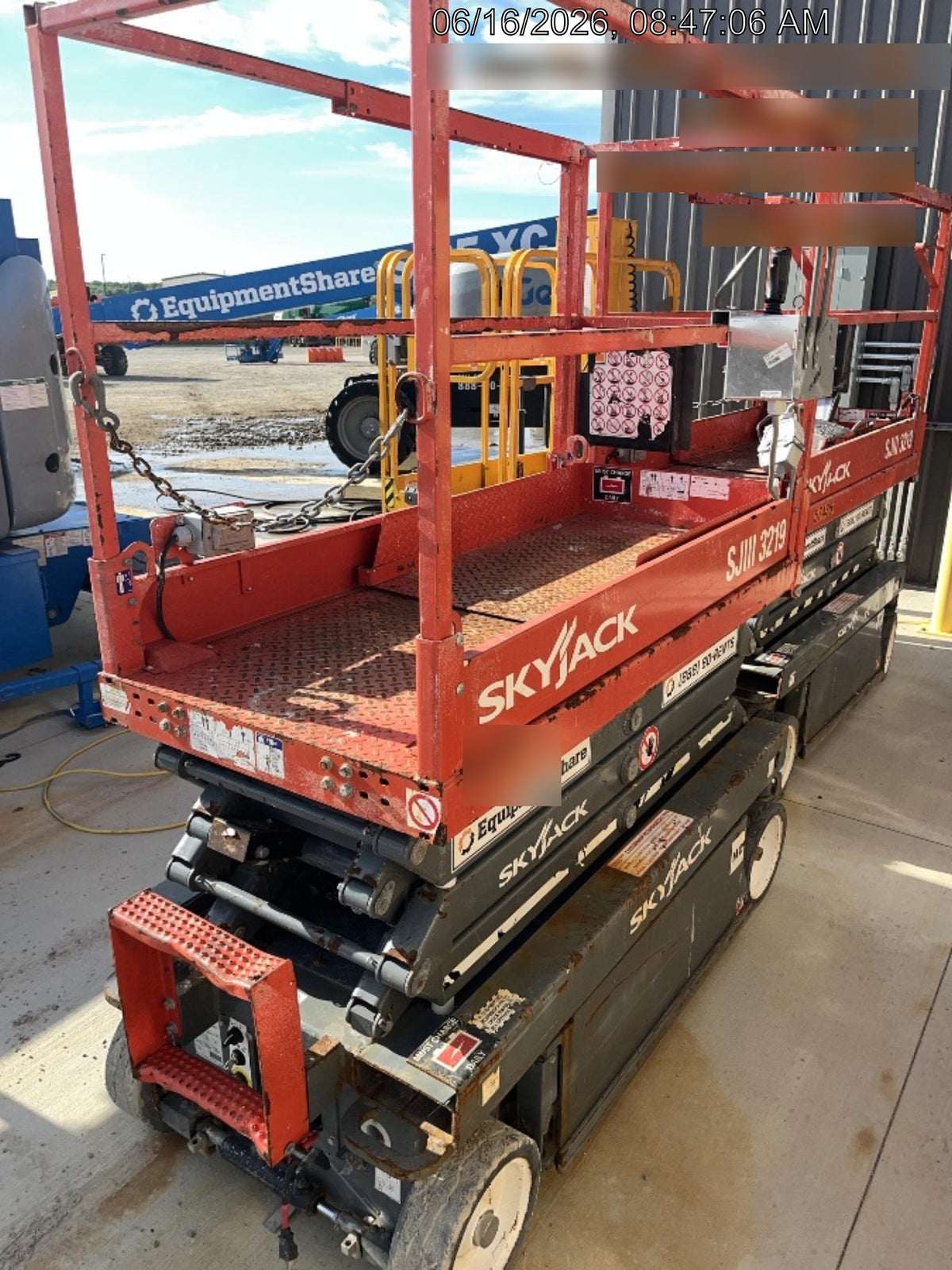 2018 Skyjack SJIII-3219 Standard Rental Specs