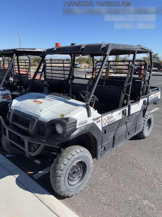 2022 Kawasaki Mule PRO-DXT Standard Options, Backup Alarm, Beacon, Plastic Hard Top, Poly Windshield, Horn Kit
