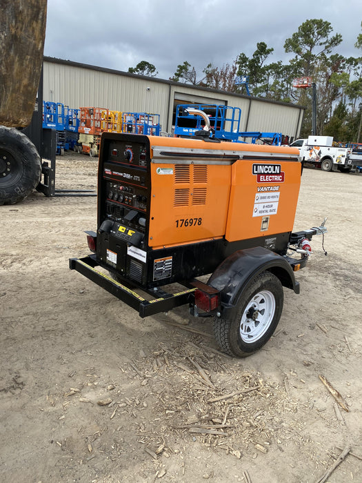 2021 Lincoln Electric Vantage 322 Vantage 322 Ready Pak 3 w/ Decals, ORANGE (includes trailer, cable rack, fender light kit) NO Telematics