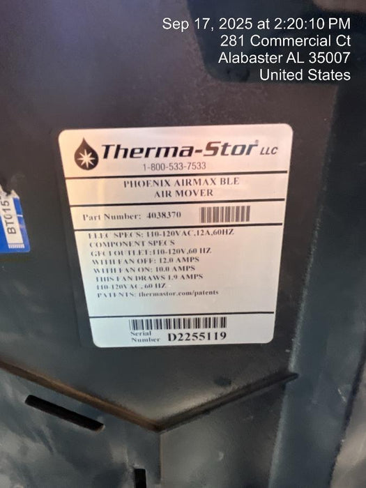 2022 PHOENIX AirMAX Radial Air Mover