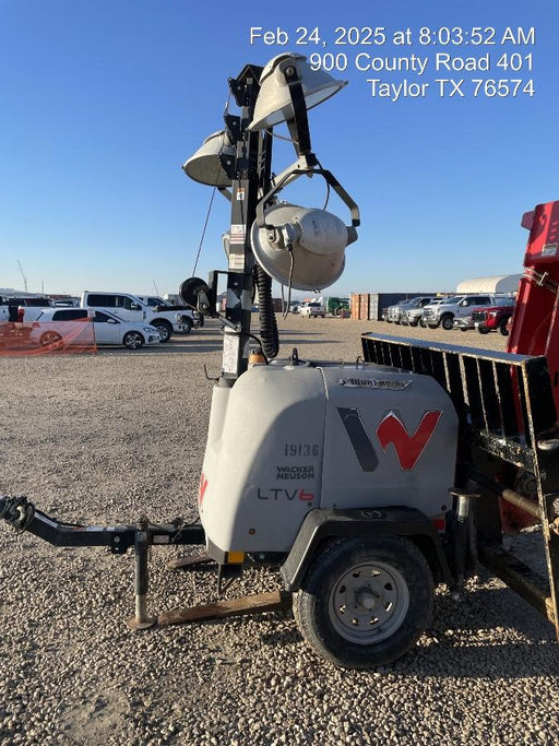 2018 Wacker Neuson LTV6L-MH Wacker Neuson LTV6L Mobile Light Tower w/Fuel Level Sensor Installed