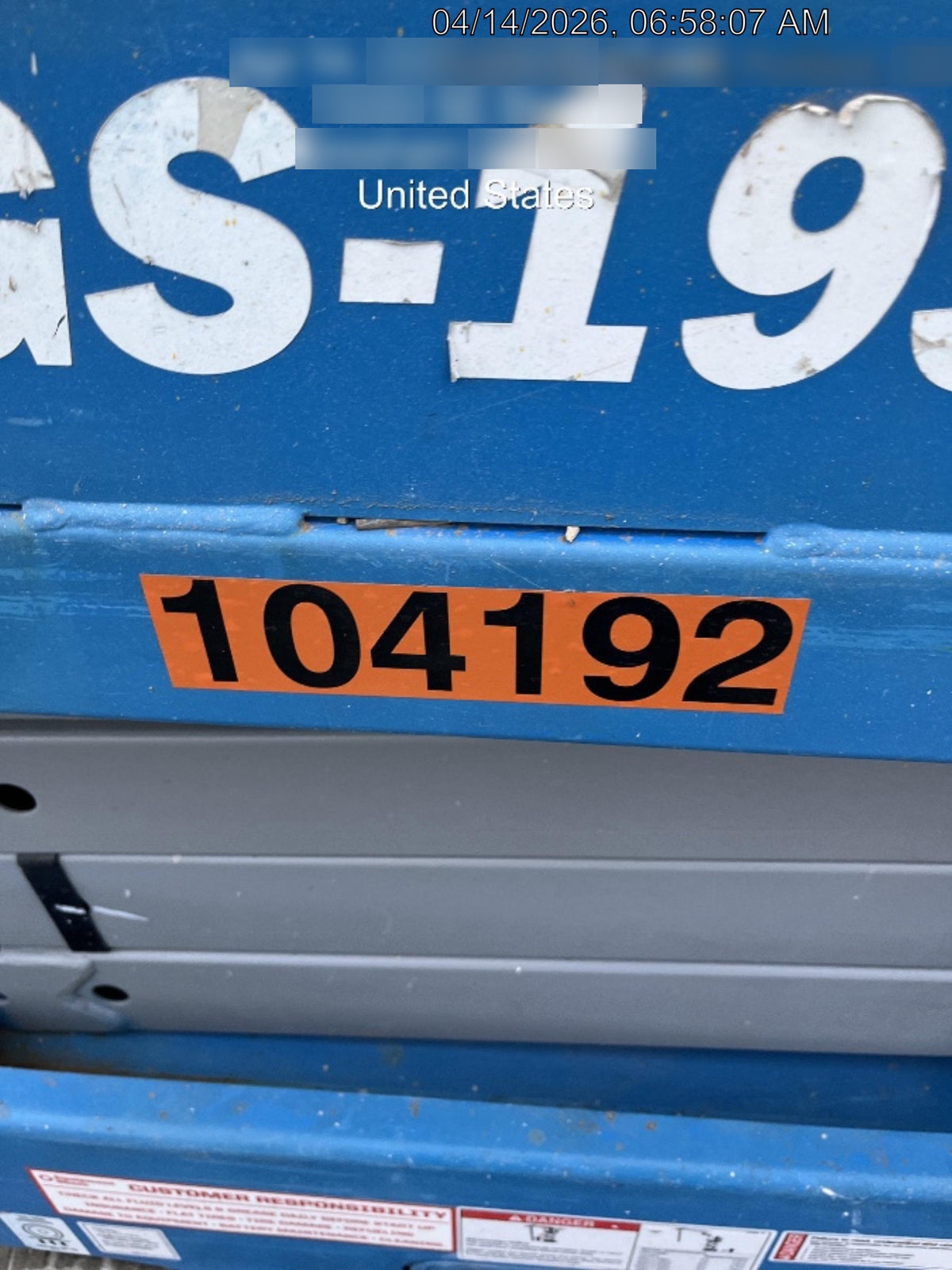 2020 Genie GS-1930 Standard Machine, 800W Inverter