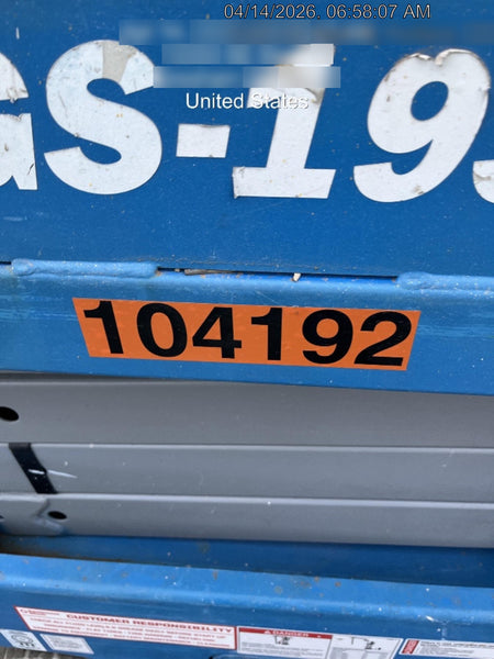 2020 Genie GS-1930 Standard Machine, 800W Inverter