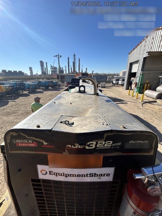 2019 Lincoln Electric Vantage 322 Ready-Pak 3, Two Wheel Trailer, Fender and Light Kit, Cable Rack