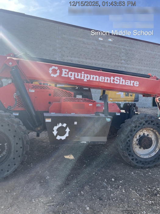 2019 Manitou MTA10055 Canopy, 120 HP, Solid Tires, Work Lights, Lift Hook, Auxiliary Hydraulics 66" Carriage and 60" Forks