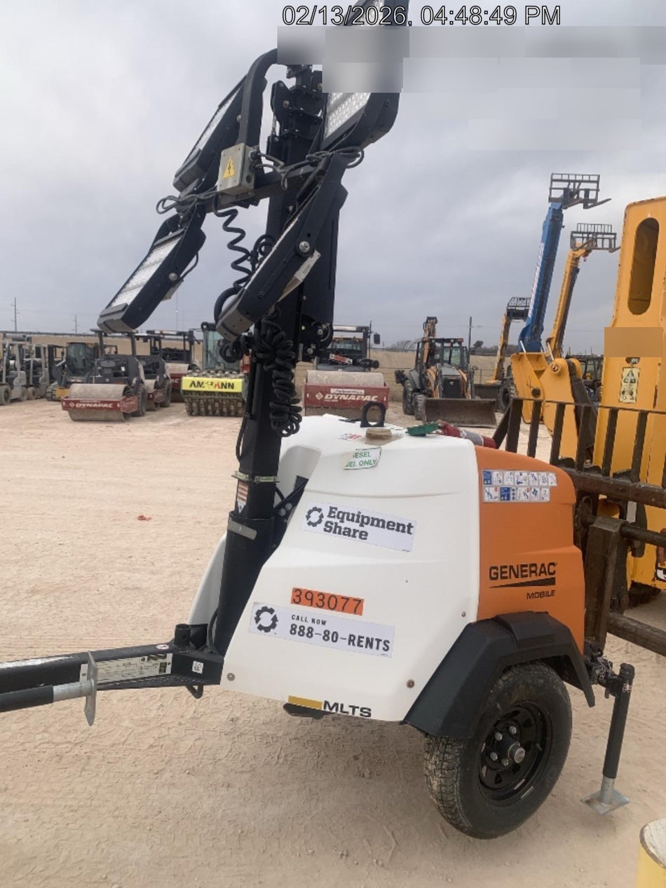 2024 Generac MLT2 Diesel, Flex Switch 120V Input, Powerzone Controller, 
(4) 320W LED Lights, 4kW Generator, 39.9 Gal Fuel Tank, 2" Ball, T3