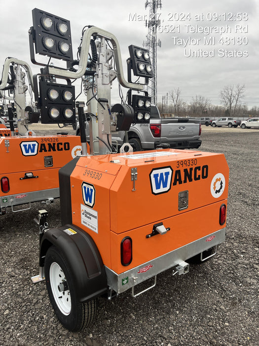 2024 Wanco WLTT-4MM4K Diesel, Deep Sea Controller, Shore Power Plug, Auto Start, (4) 350W LED Floodlights, 4kW Generator, 60 Gal Fuel Tank, 2" Ball, T3