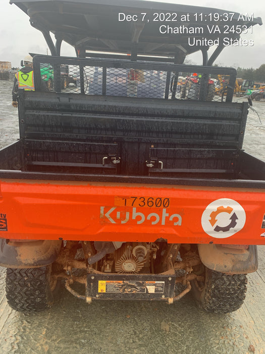 2021 Kubota RTV-X1140W-H Plastic Canopy, Windshield Acrylic Clear, LED Strobe Light, Wire Harness Kit, Back up Alarm