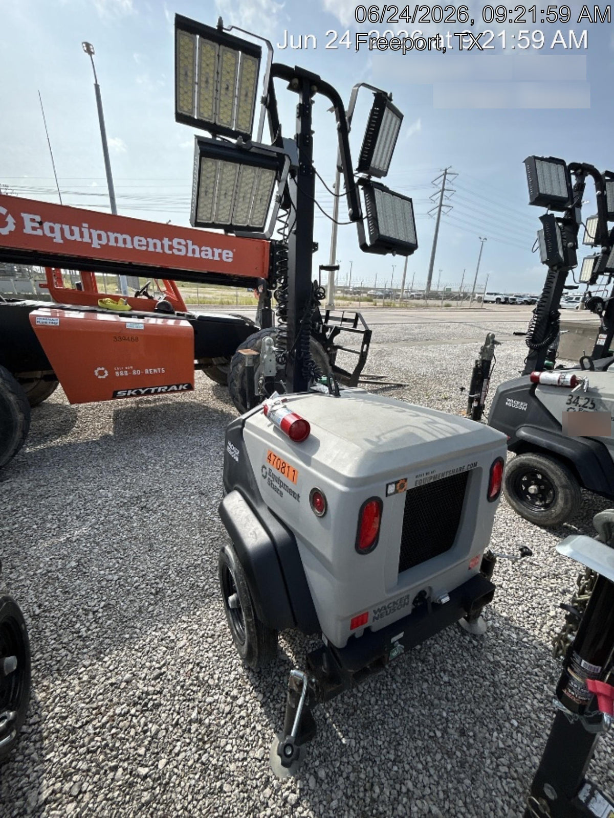 2024 Wacker Neuson LTT4 Diesel, Kohler KDW702, Deep Sea Controller, Auto Start, LED 320W, Bypass Outlet, T3