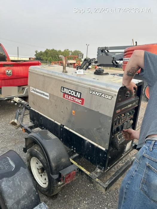 2019 Lincoln Electric Vantage 322 Ready-Pak 3, Two Wheel Trailer, Fender and Light Kit, Cable Rack