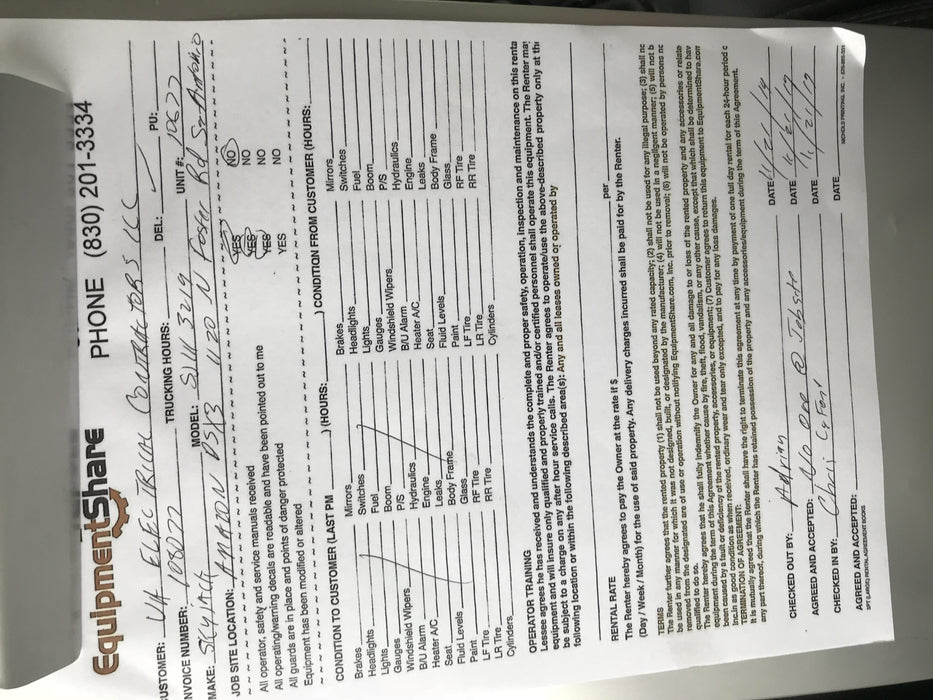 2018 SKYJACK SJIII-3219