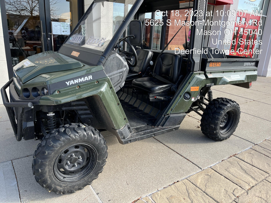 2021 Yanmar YU1000 Canopy, Steel Wheel, Poly WindShield, Beacon, Backup Alarm