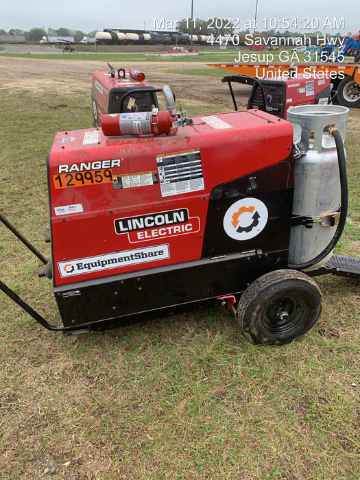 2021 Lincoln Electric Ranger 305 LPG K3430-1, Ranger 305 LPG, Undercarriage, Tank Holder & Strap, 10kw AC Gen, 25hp Kohler LPG Eng