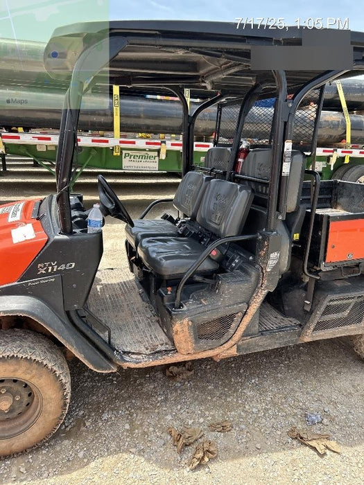 2022 Kubota RTV-X1140W-H Plastic Canopy, Windshield Acrylic Clear, LED Strobe Light, Wire Harness Kit, Back up Alarm