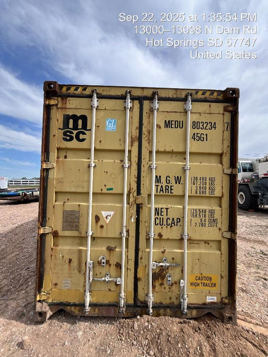 2021 CONEX Storage Container 8'x8'x40'