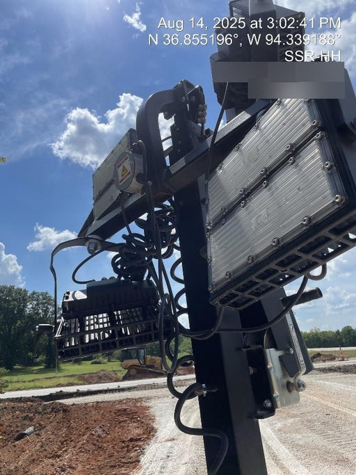 2022 Allmand NLV3GR (4) LED Light Fixture 350W, 23' Vertical Mast, 3kW Prime, Towable, Deep Sea L401, Leveling Jacks, Yanmar T4F 5.8hp