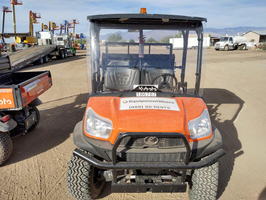 2021 Kubota RTV-X1140W-H Plastic Canopy, Windshield Acrylic Clear, LED Strobe Light, Wire Harness Kit, Back up Alarm