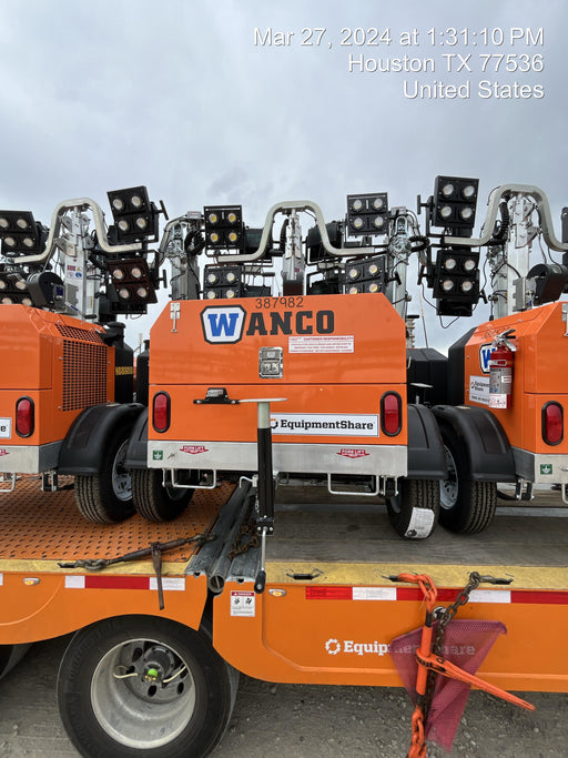 2024 Wanco WLTT-4MM4K Diesel, Deep Sea Controller, Shore Power Plug, Auto Start, (4) 350W LED Floodlights, 4kW Generator, 60 Gal Fuel Tank, 2" Ball, T3